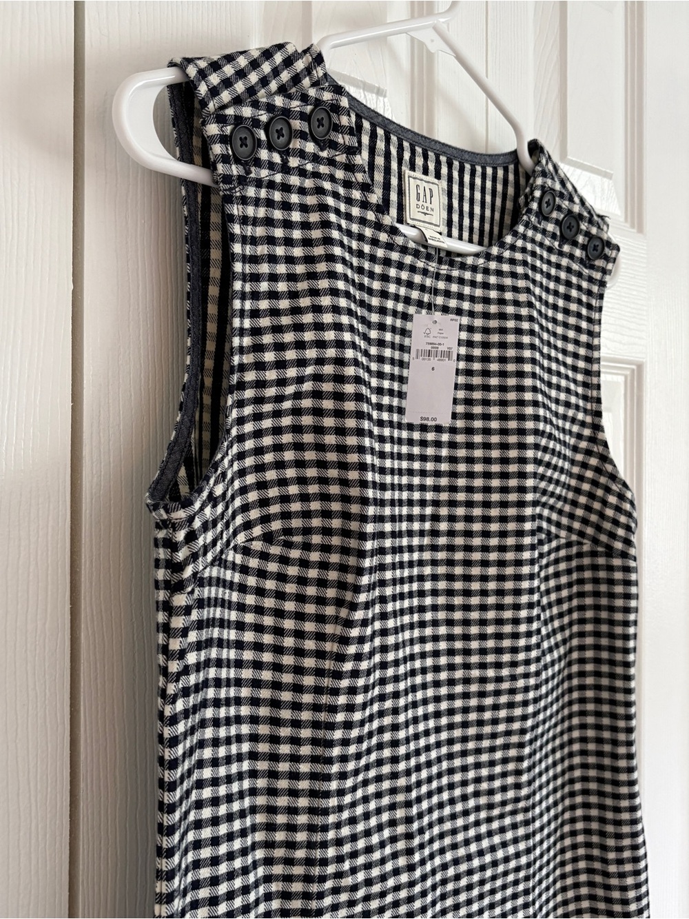 Gap x DOEN Denim Gingham Mini Dress - Picture 8 of 11